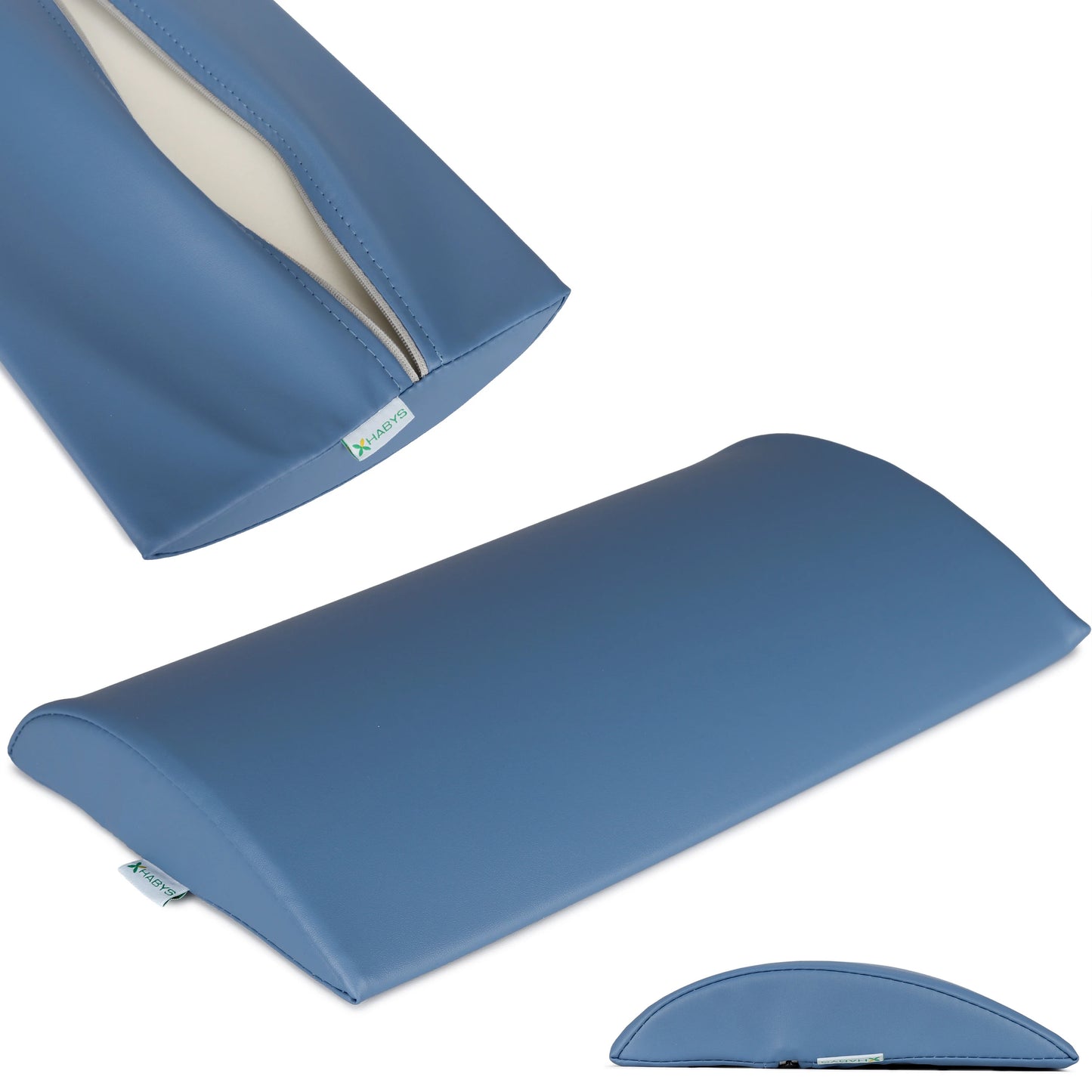 Semi Round Bolster Lumbar 40x25x5 Hard K651, Seamist