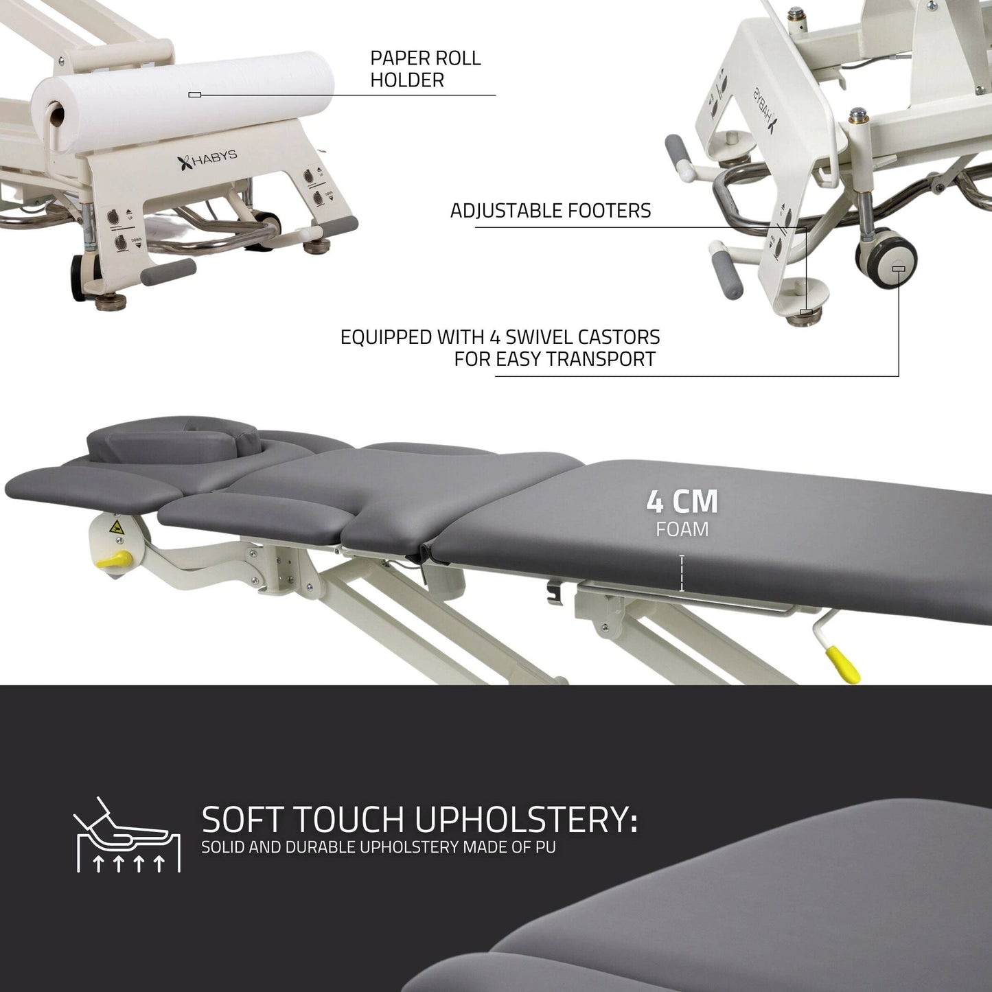 Stationary table de massage Evero X7 ERGO doux Touch K622 gris
