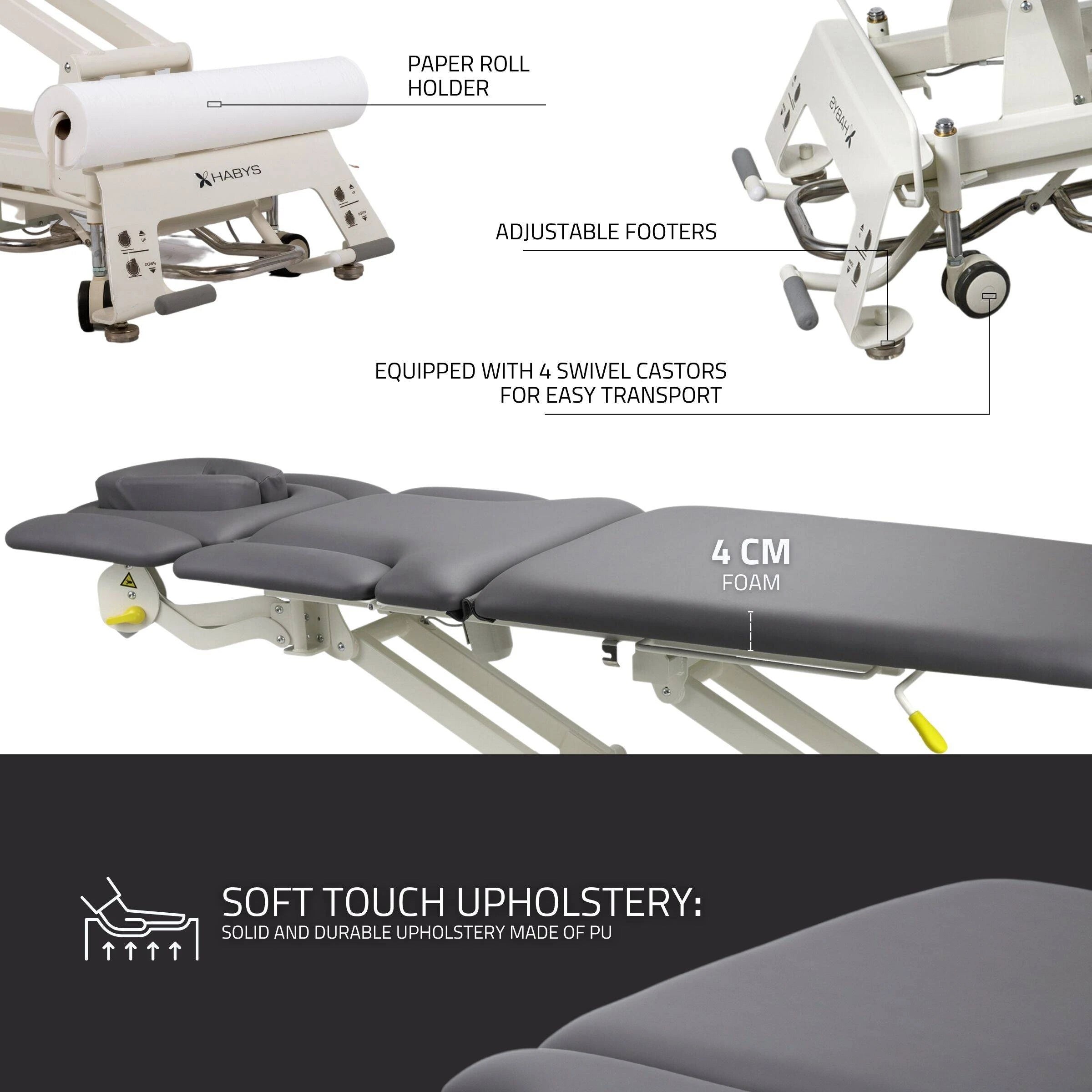 Stationary table de massage Evero X7 ERGO doux Touch K622 gris
