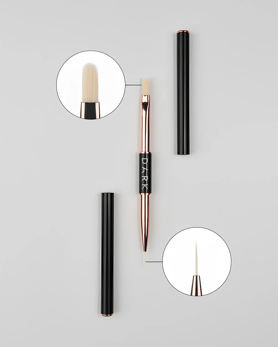 DARK by Rior Kahepoolne pintsel (liner 10 mm geeli 12 mm)