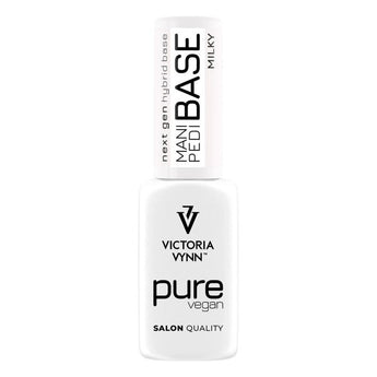 PURE VEGAN Mani&Pedi bāze Milky, 8 ml