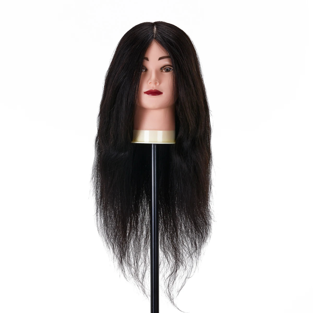 Head for hairdressers training Gabbiano WZ1 natural cheveux, color 1H, length 20"