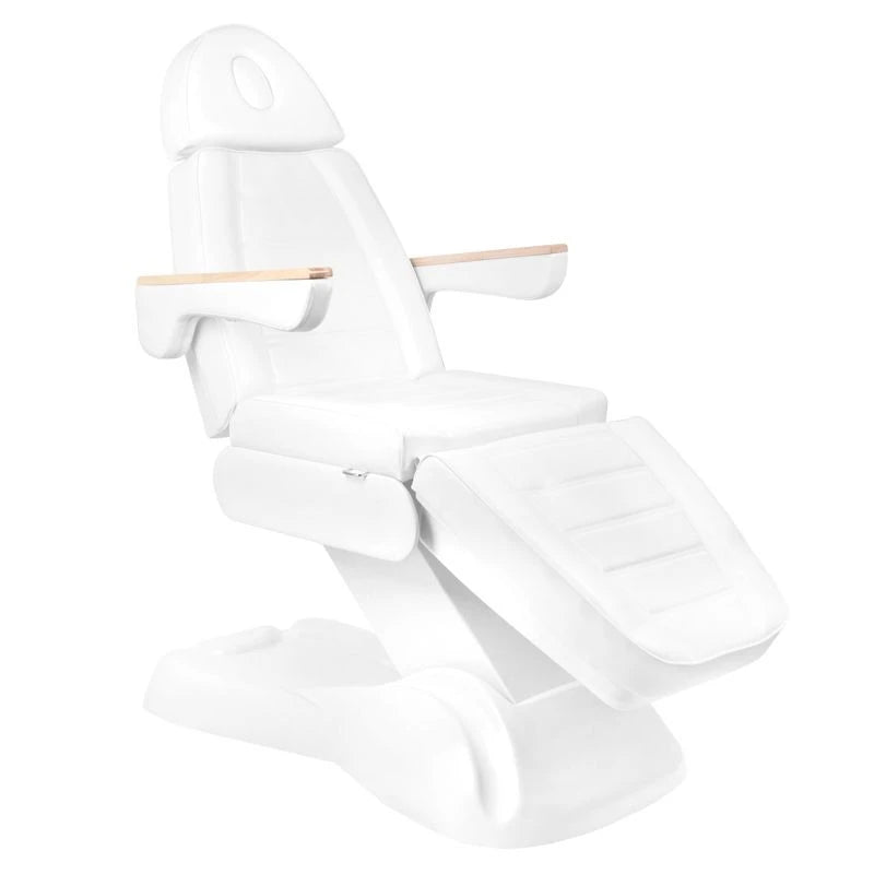 Electric cosmetic chair lux 273b + stool 304 white