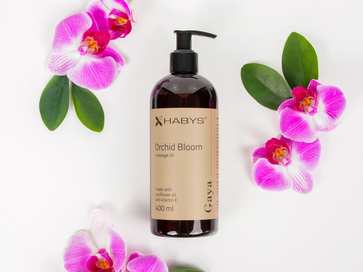 Massage Oil, Orchid bloom, HABYS, 400 ml