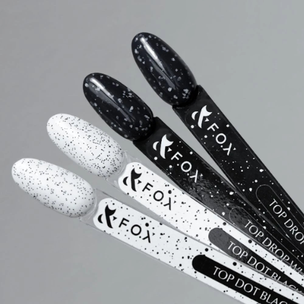 F.O.X Top Coat Top Dot Black, 7 ml