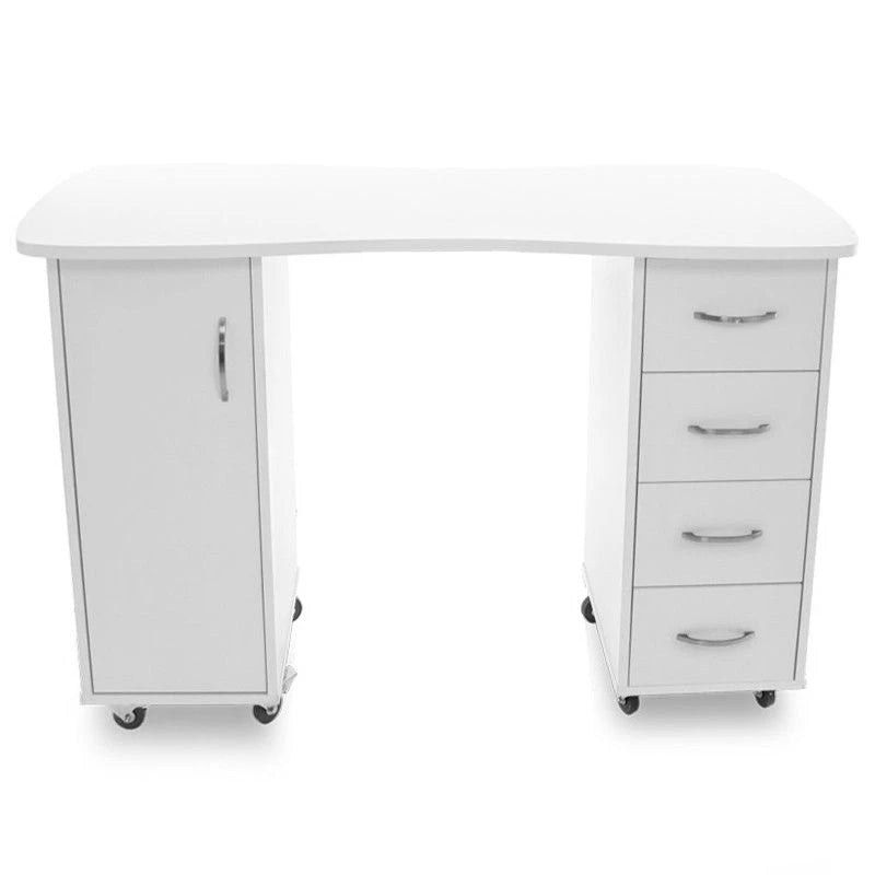 Cosmetische tafel 2027, wit, twee kasten