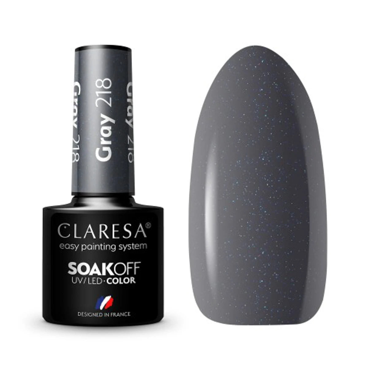 Claresa Geellakk GRAY 218, 5 ml