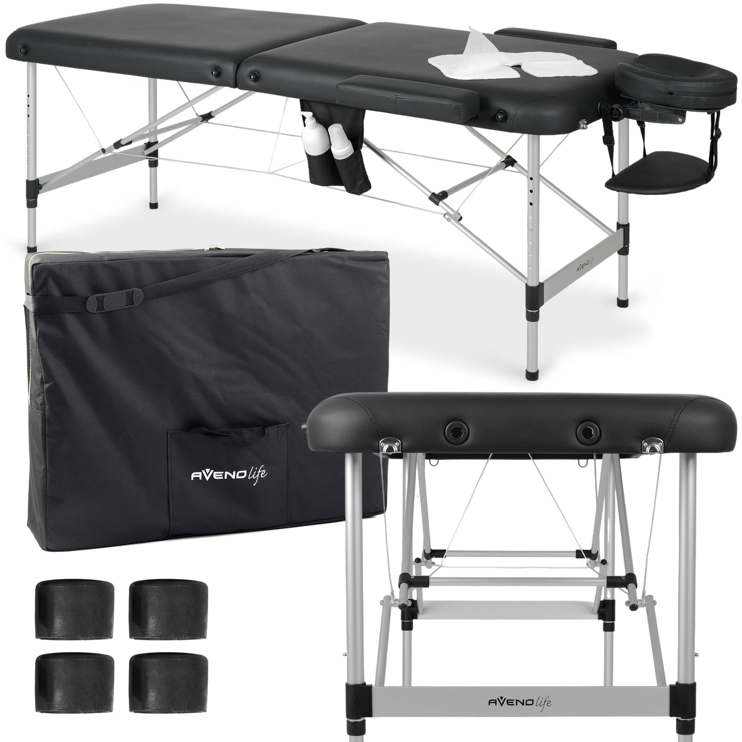 Переносной массажный стол Nadia 70 Comfy Base K515 Черный