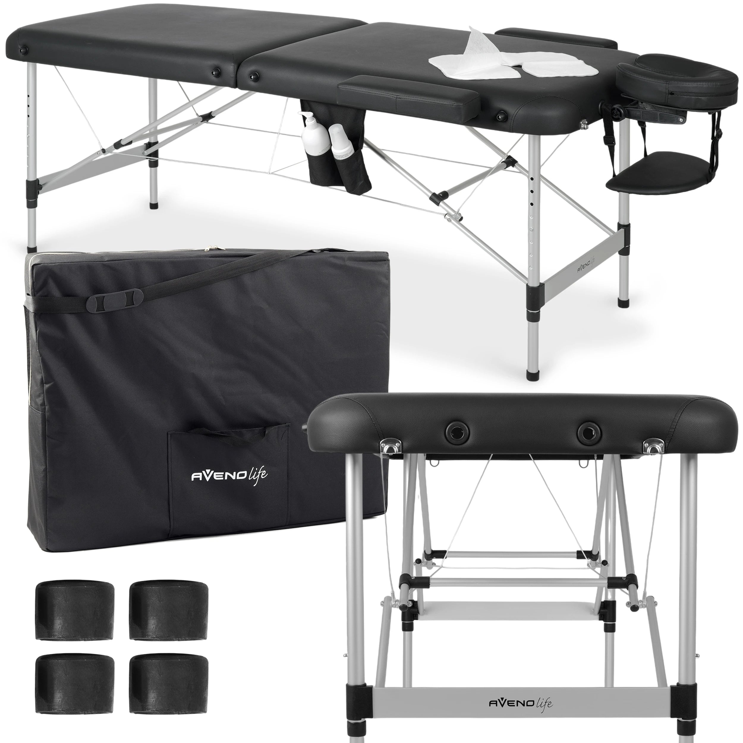 Переносной массажный стол Nadia 70 Comfy Base K515 Черный