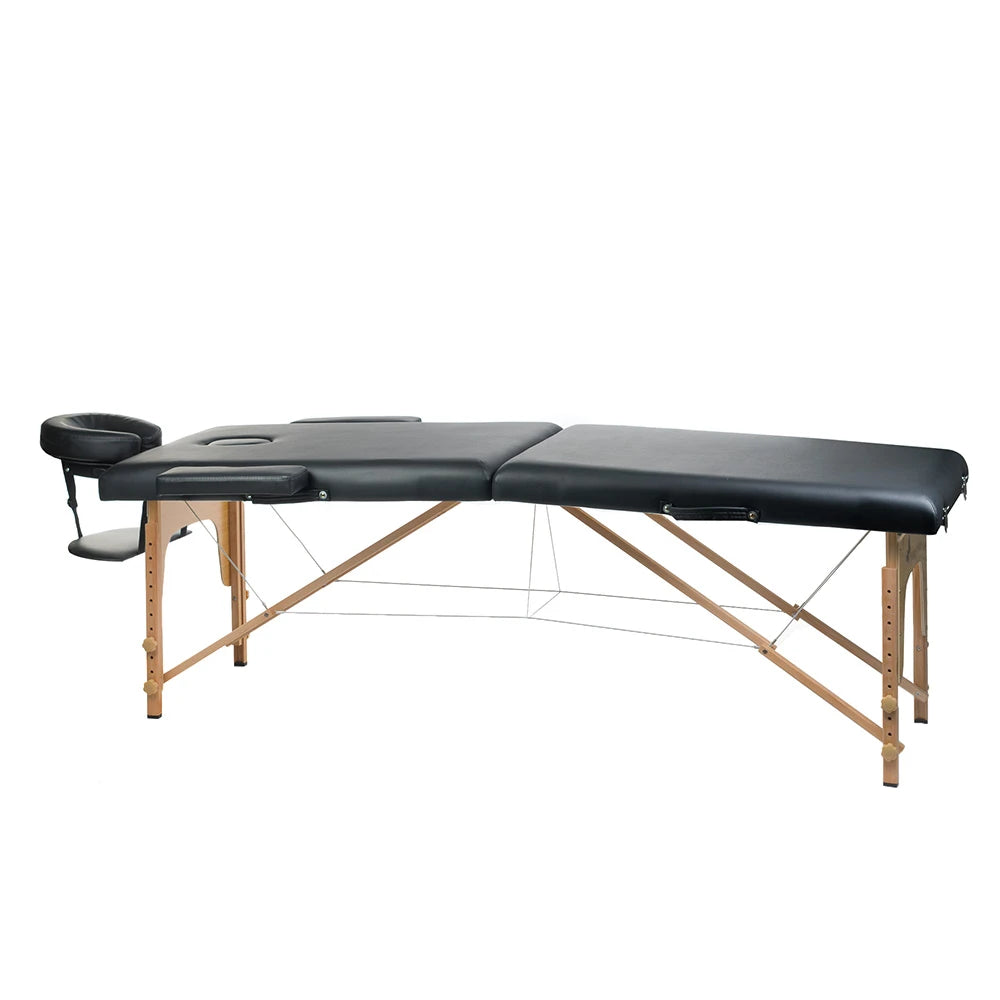 BeautySystem Klappbare Massageliege COMFORT 10, Schwarz
