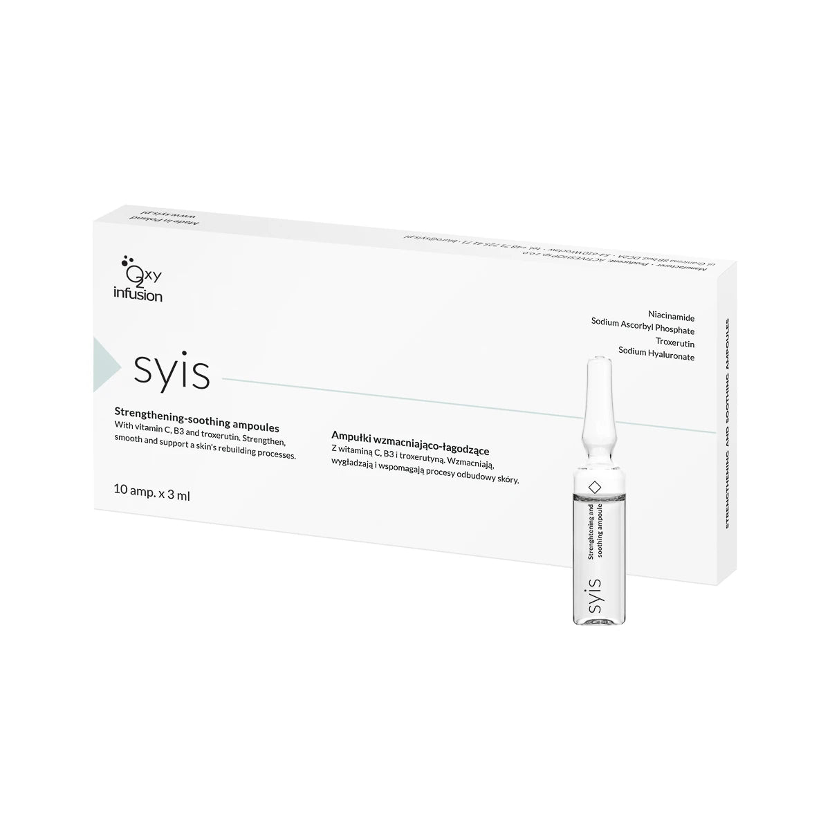 Syis Verstevigende en kalmerende ampullen voor bloedvaten, 10x3 ml
