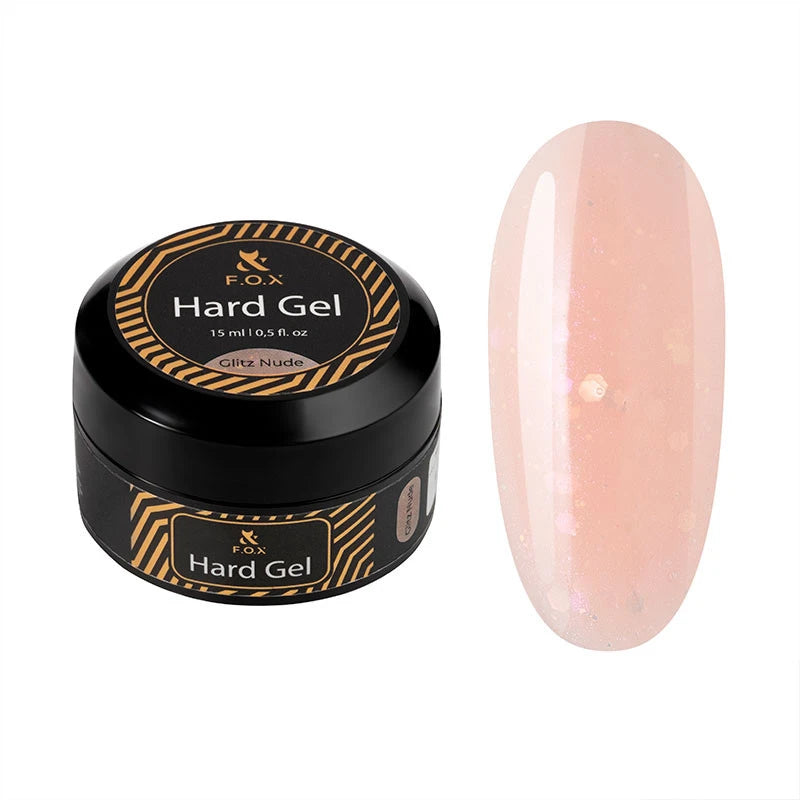 Hard Gel Glitz Nude, 15ml