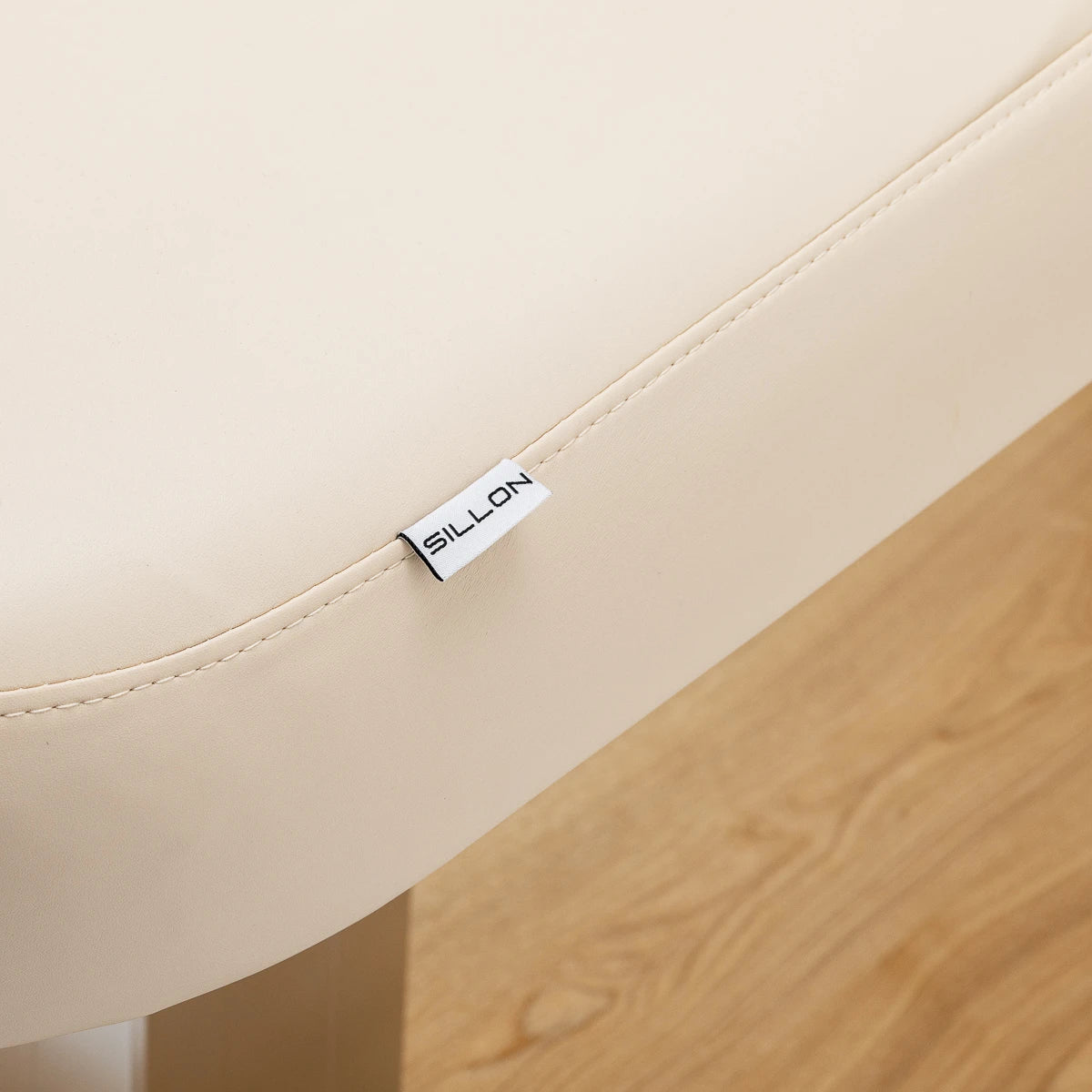 SPA kušete Sillon Comfort, krēmkrāsa ar gaiši brūnu pamatni