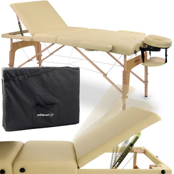 Pārnēsājams masāžas galds Bianca Comfy Base K533, bēša