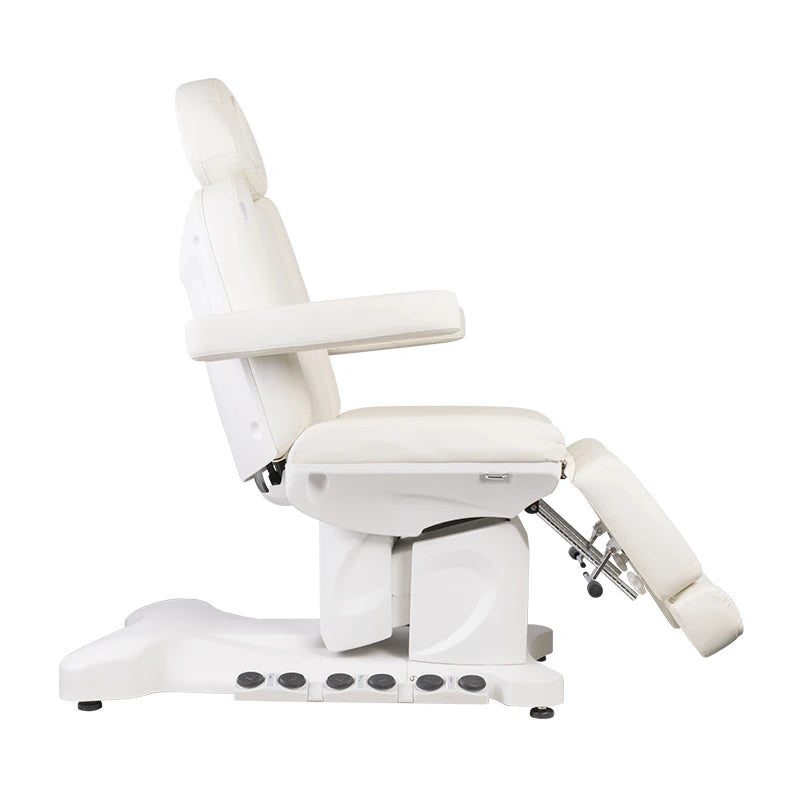 Pedikīra krēsls AZZURRO 708BS PEDI EXCLUSIVE, balts, 3 motori, ar apsildi