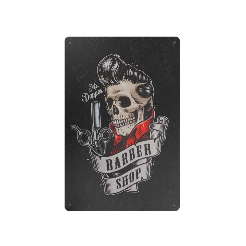 Decorative plaque barber b019