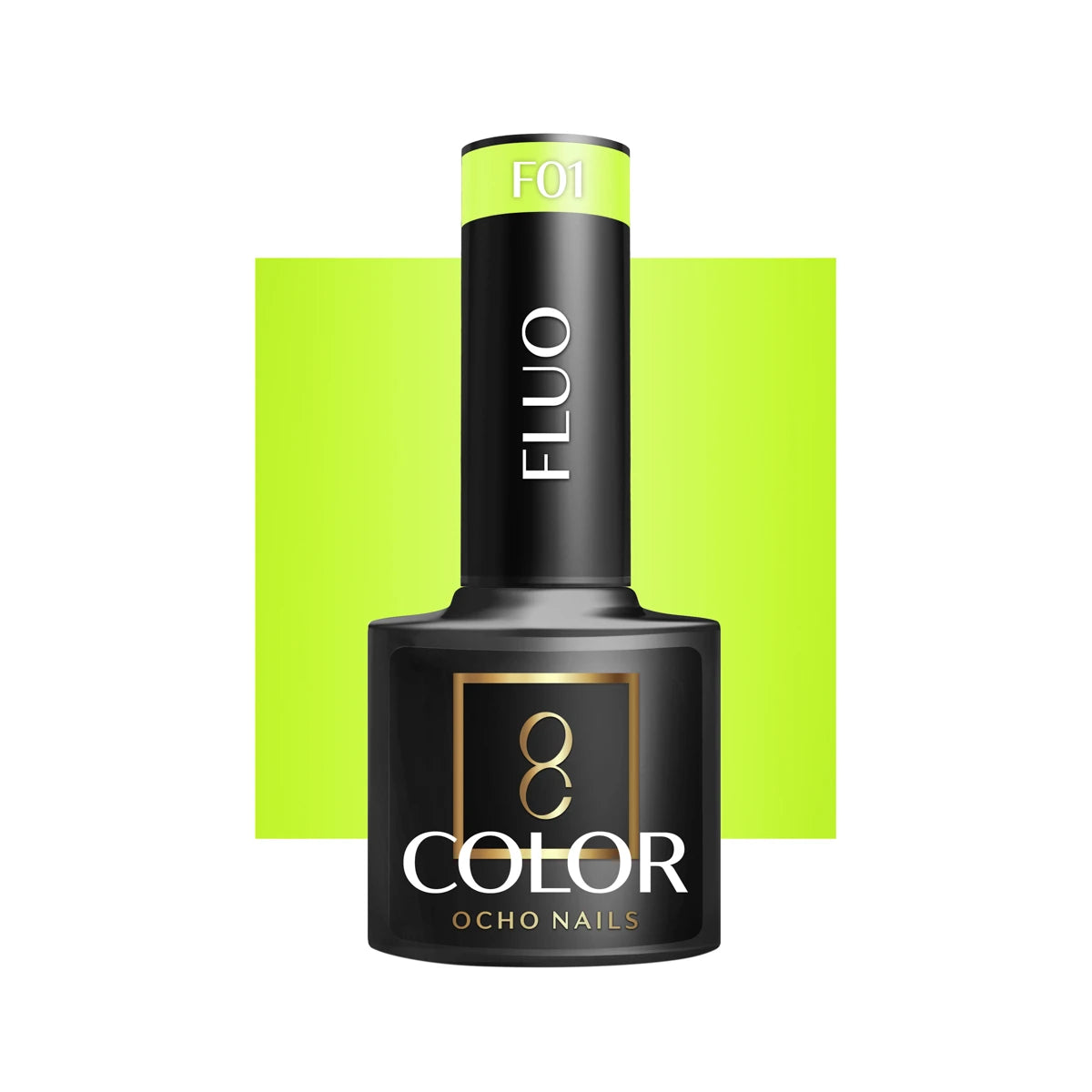 OCHO NAILS hibridinis nagų lakas Fluo F01, 5 g