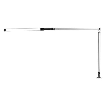 LED table lamp, silver