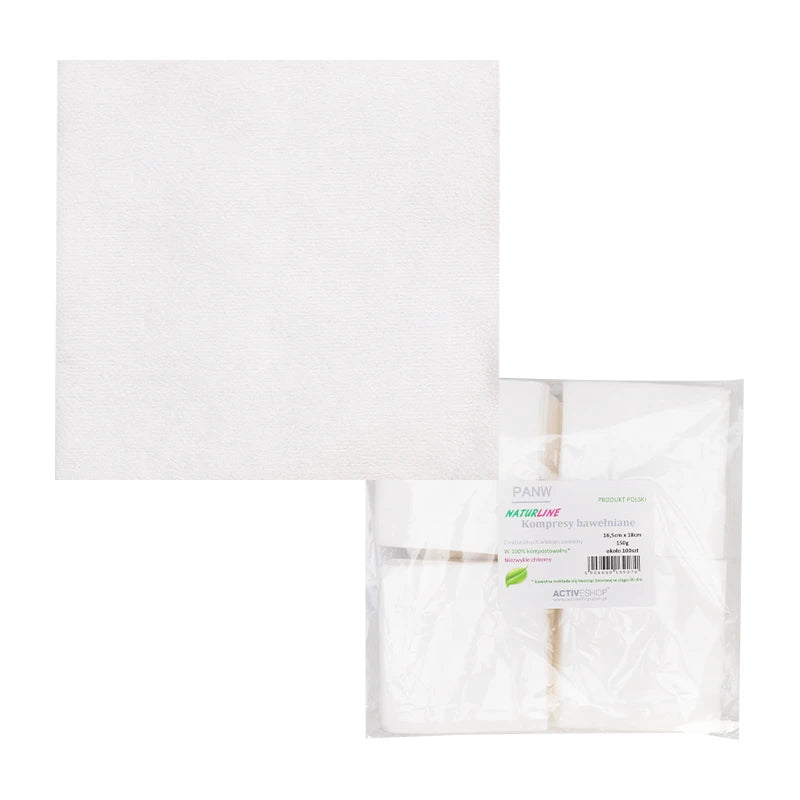 Cotton pads, Naturline, 150g, 16.5 cm x18 cm