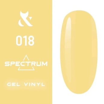 F.O.X Gēla nagu laka Spectrum 018 Gold, 7 ml