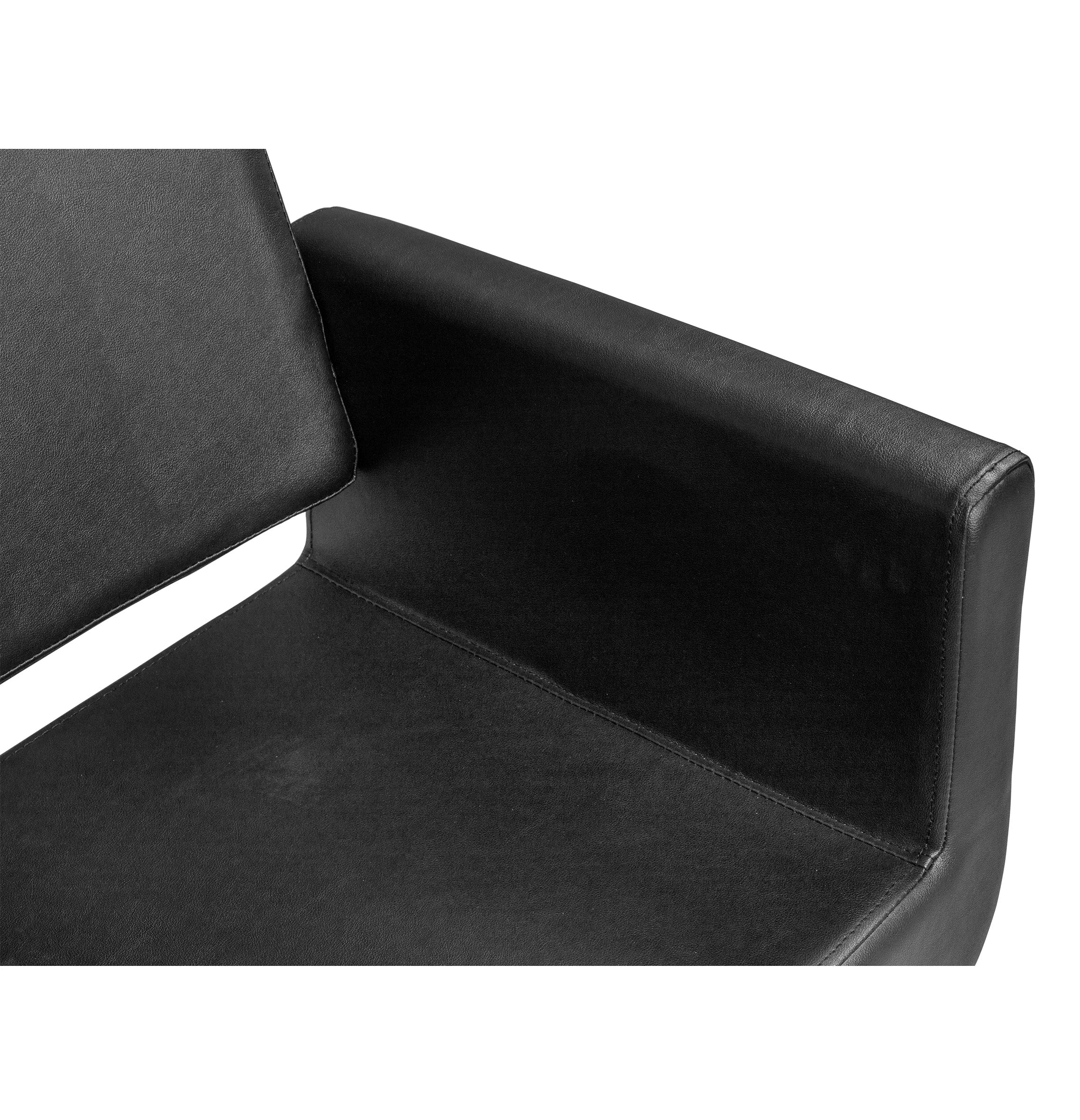 CHIC R Black Round Base Barber Chair