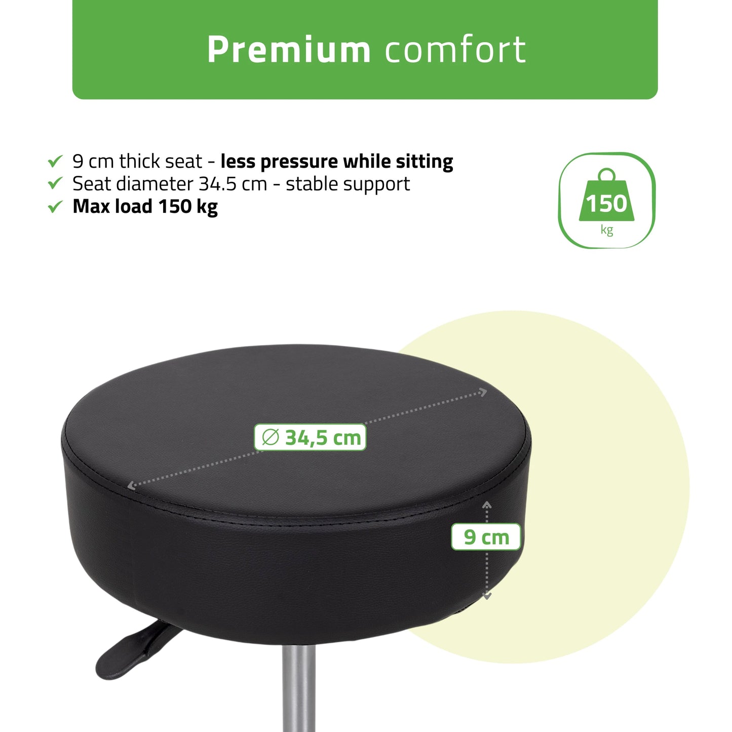 Krēsls Mobi Comfy Base k515, melns