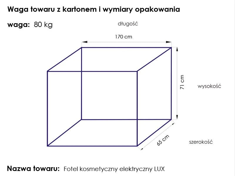 Kosmetoloģijas krēsls - kušete LUX, 3 motori, balts/bērzs