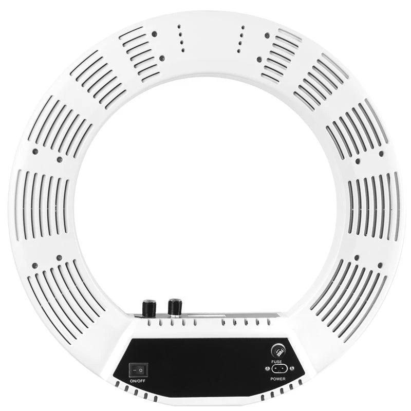 Ring-Leuchte 18" 55W, Fluoreszenz, Weiß + Stativ