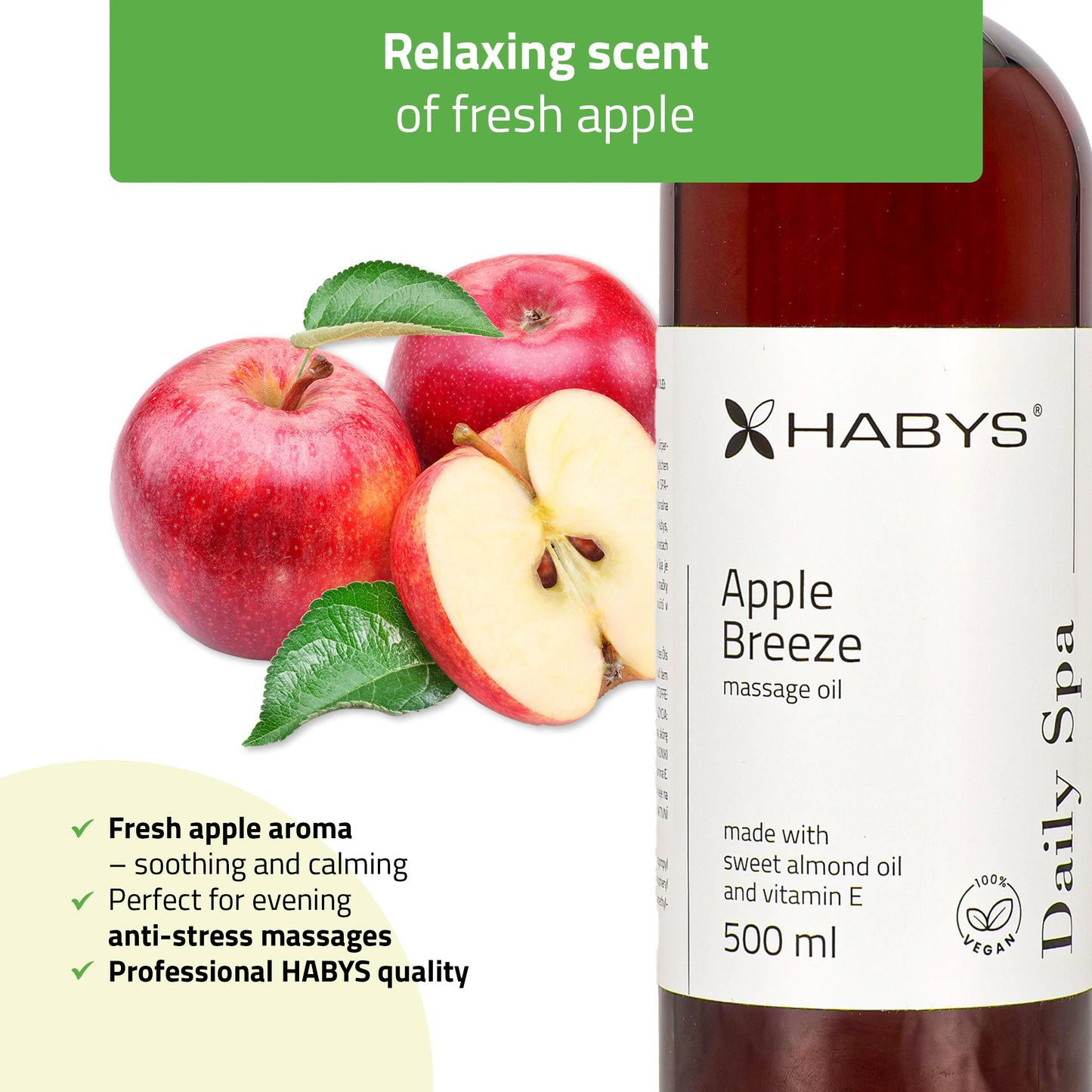 Massageöl Daily Spa Apple Breeze, 500 ml