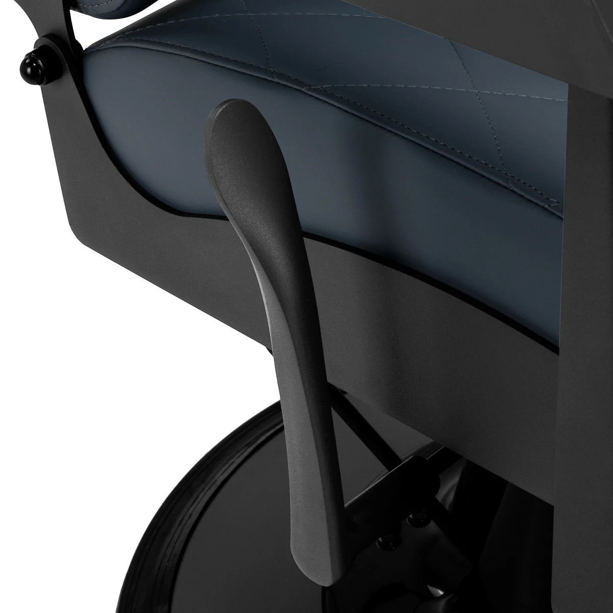 Gabbiano barber chair Bruno with black frame Graphite