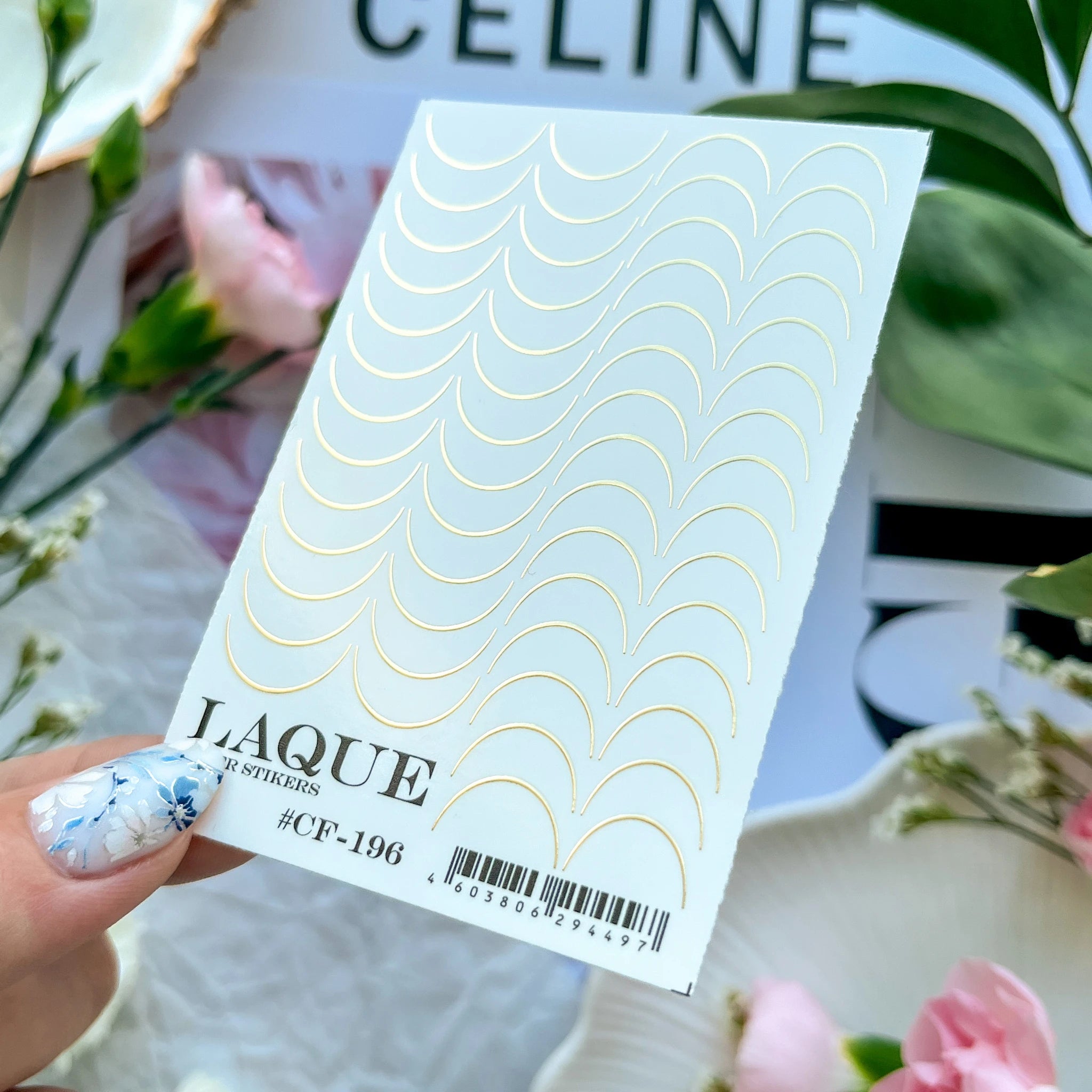 LAQUE NailArt-Einleger #CF-196 GOLD
