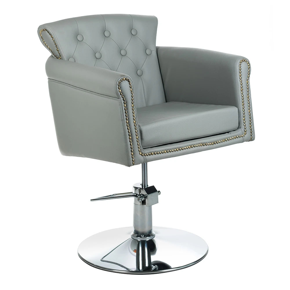 Friseurstuhl ALBERTO BH-8038, hellgrau