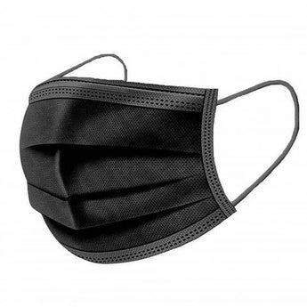 Lumed 3ply mask , black (50 pcs)