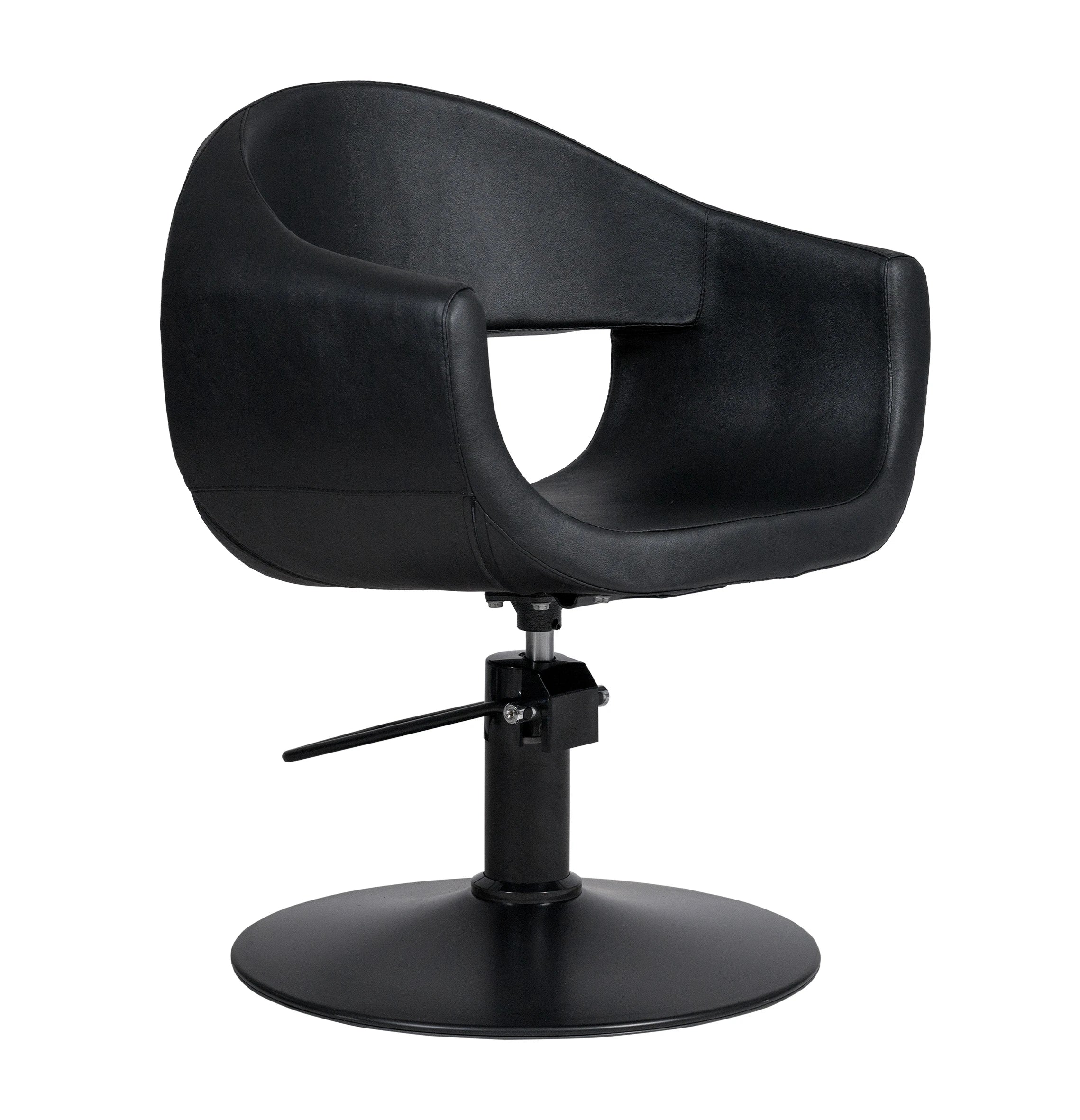 BELLA Round Base Black Barber Chair