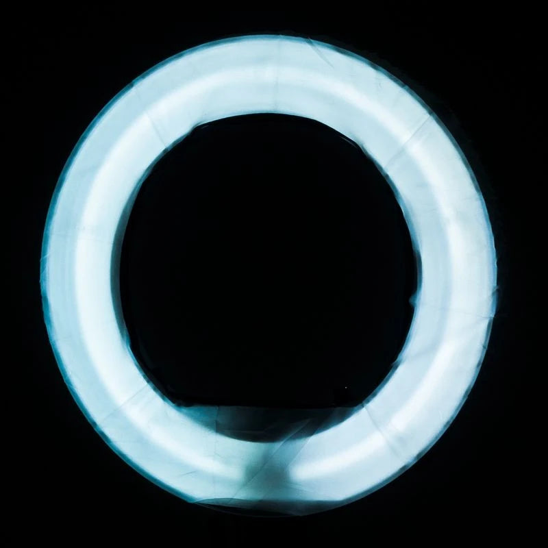 Ring-Leuchte 18" 55W, Fluoreszenz, Weiß + Stativ