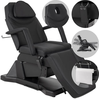 Elektrinė kosmetologinė kėdė-lova Laris Touch Core K315, juoda