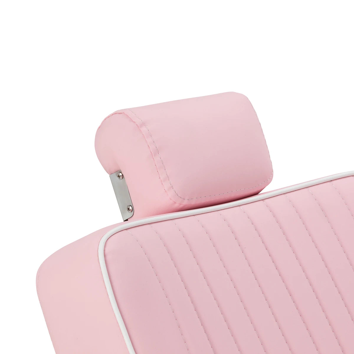 Gabbiano Visionerio barber chair pink chrome frame