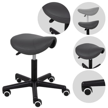 Saddle stool LUMO, Comfy Base k521 grey