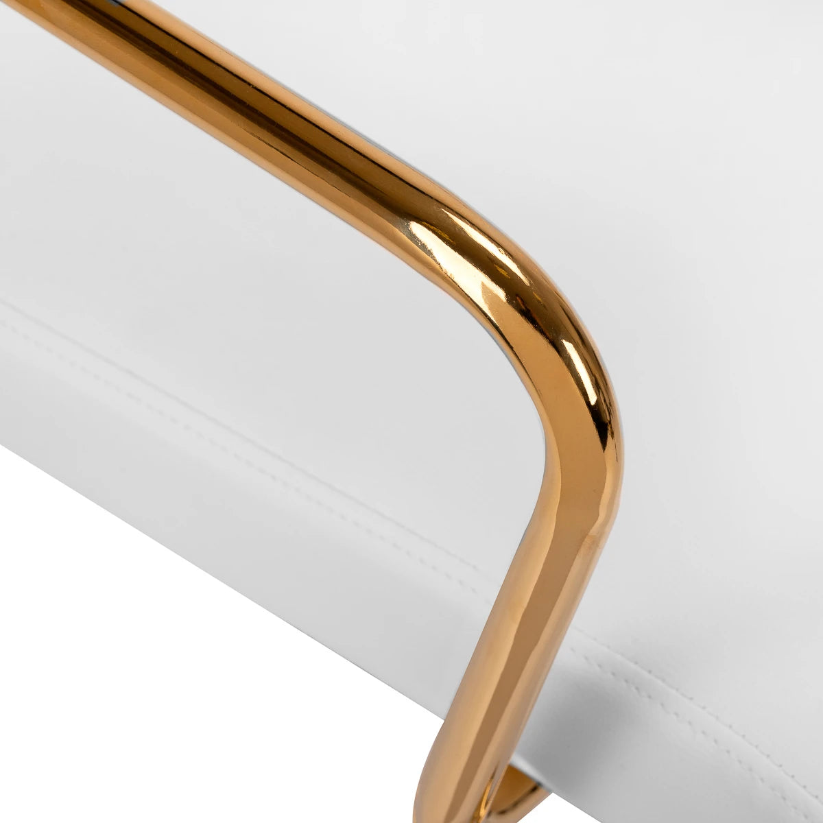 Cosmetic chair QS-OF211G gold light grey