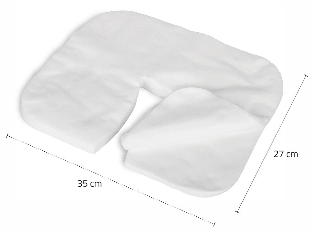 Wegwerp gezichtskraag hoezen non-woven 100 stuks