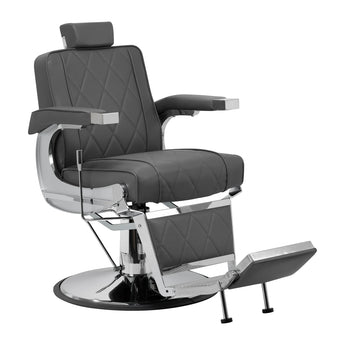 Парикмахерское-барбер кресло Hair System BM88066, серое