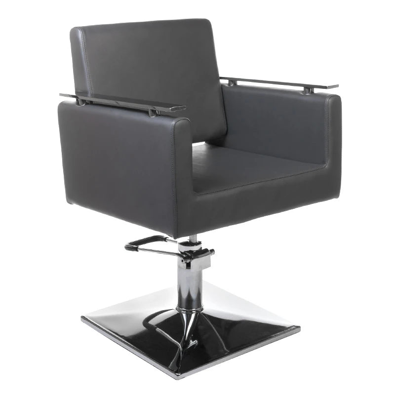 Fauteuil de coiffure MILO BH-6333, gris