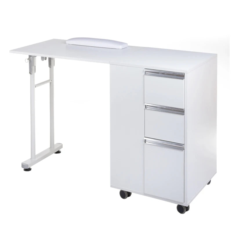 Folding manicure table BD-3802 WHITE