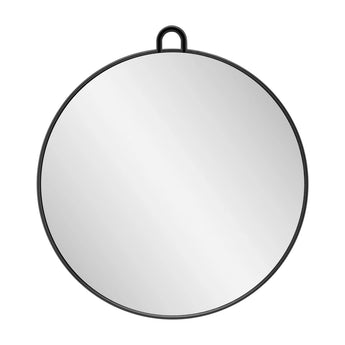 Apaļš frizētavas spogulis Q-29, melns
