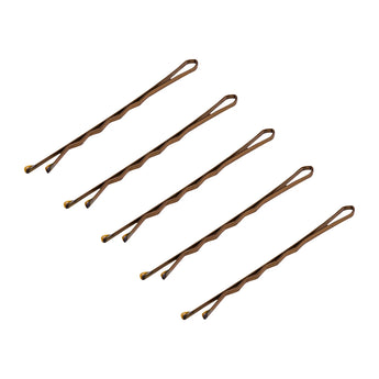 Kirpyklos segtukai plaukams E-57, 5,6 cm, auksinė, 120 vnt.