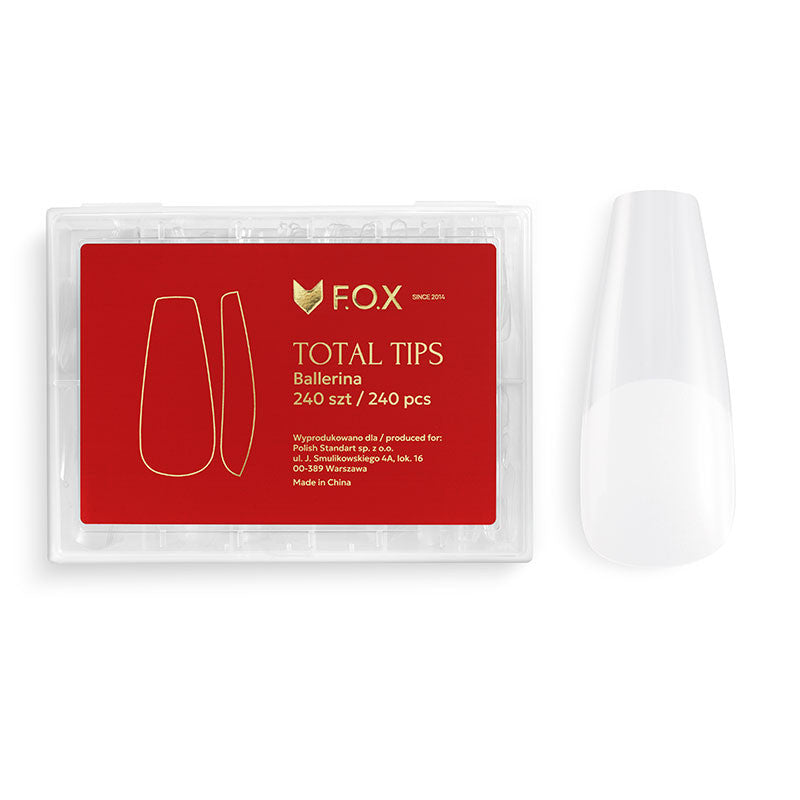 Gel tips F.O.X Total Tips Ballerina 240/pcs/box