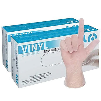 Lyncmed Einweg-Vinyl-Handschuhe puderfrei, Größe XL, 100 Stück