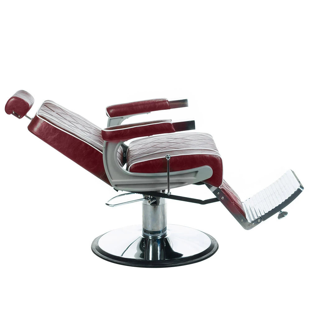 Barberstuhl ODYS BH-31825M, kirschrot
