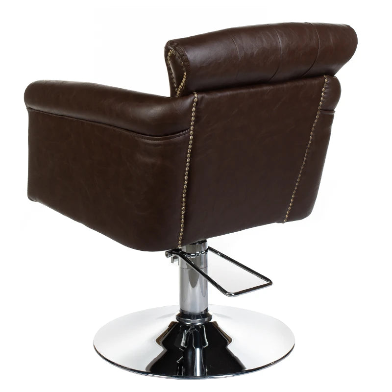 Frisørstol ALBERTO BH-8038, brun