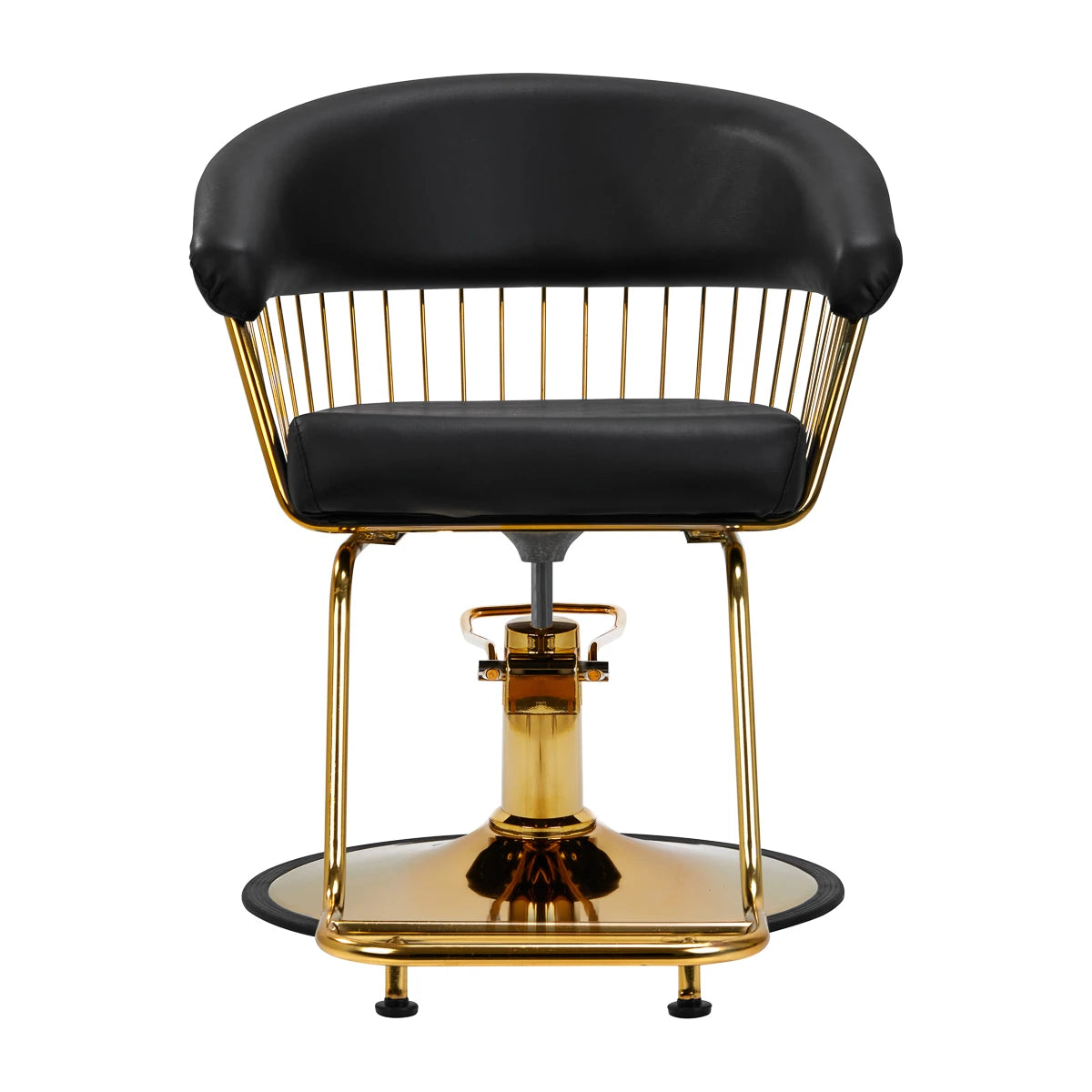 Hair System Lile Friseurstuhl, Schwarz-Gold